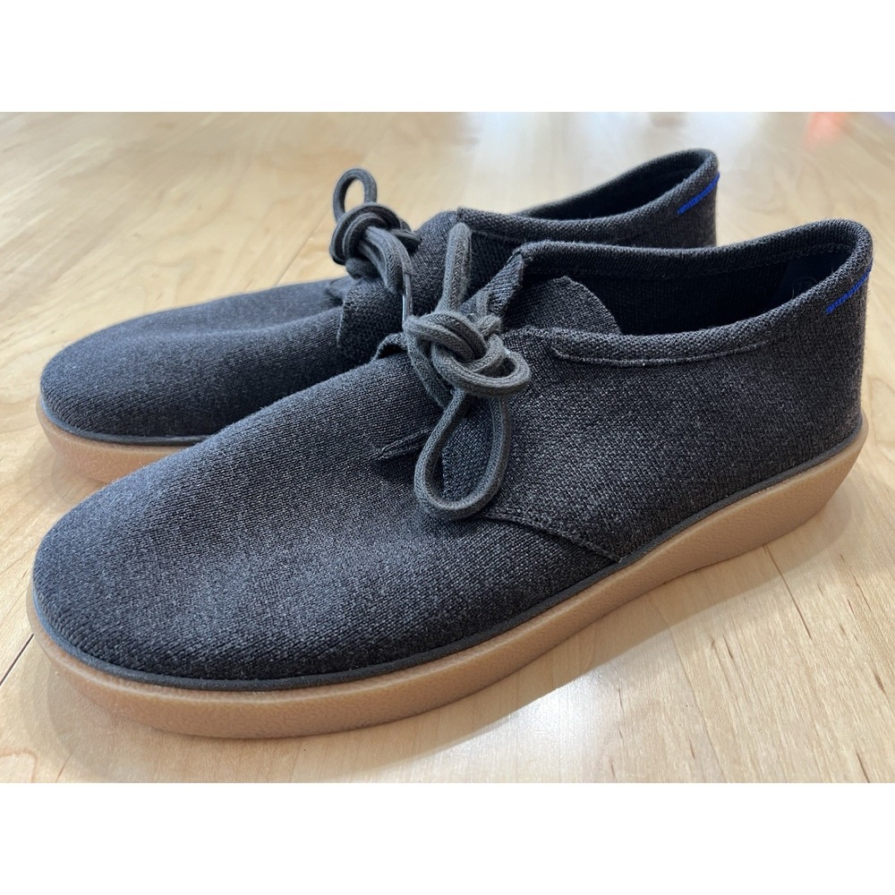 ROTHYS The Monty Shoe Mens 13 Merino Wool Blend Gray Casual Knit Sneaker 122-002